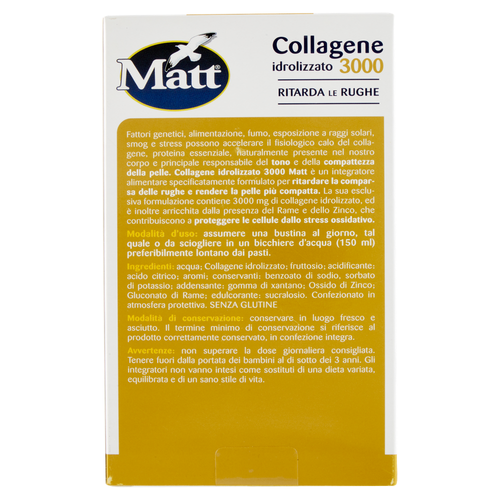 Integratore Bellezza Collagene Idrolizzato 3000 10 Bustine Matt - Foto 3