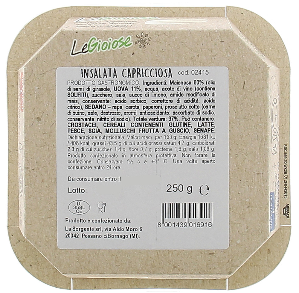 Insalata Capricciosa La Sorgente