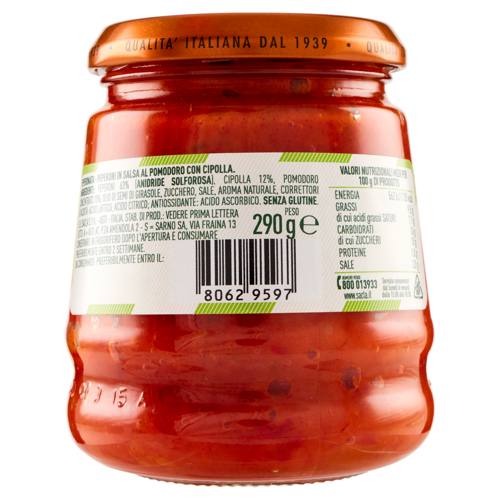 Peperonata In Salsa Di Pomodoro Con Cipolla Specialita' Sacla' - Foto 3