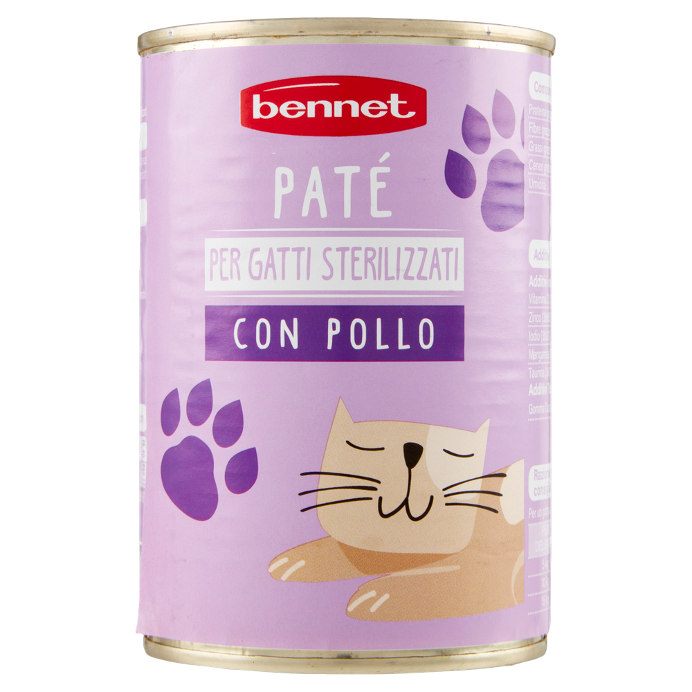 Pate' Gatti Sterilizzato Gatto Pollo Bennet - Foto 3