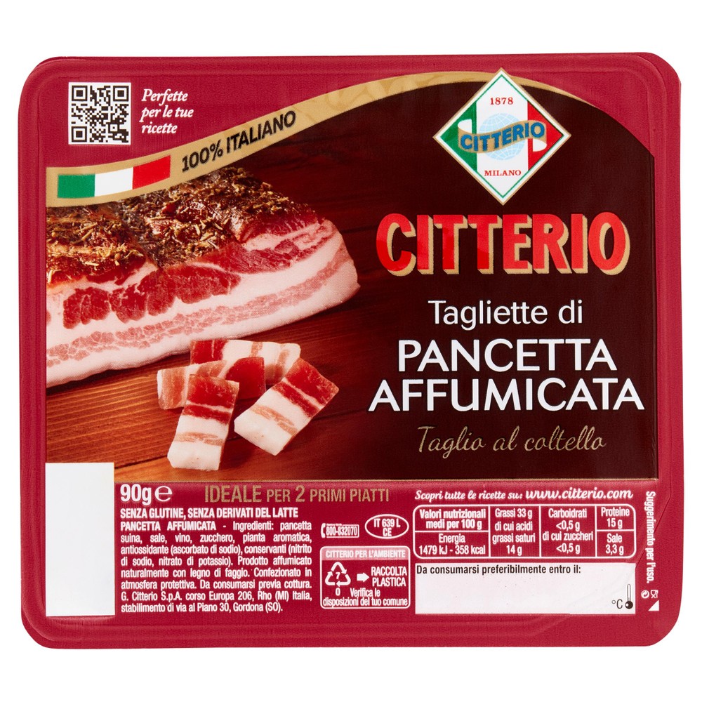 Tagliette Pancetta Affumicata Citterio - Foto 1
