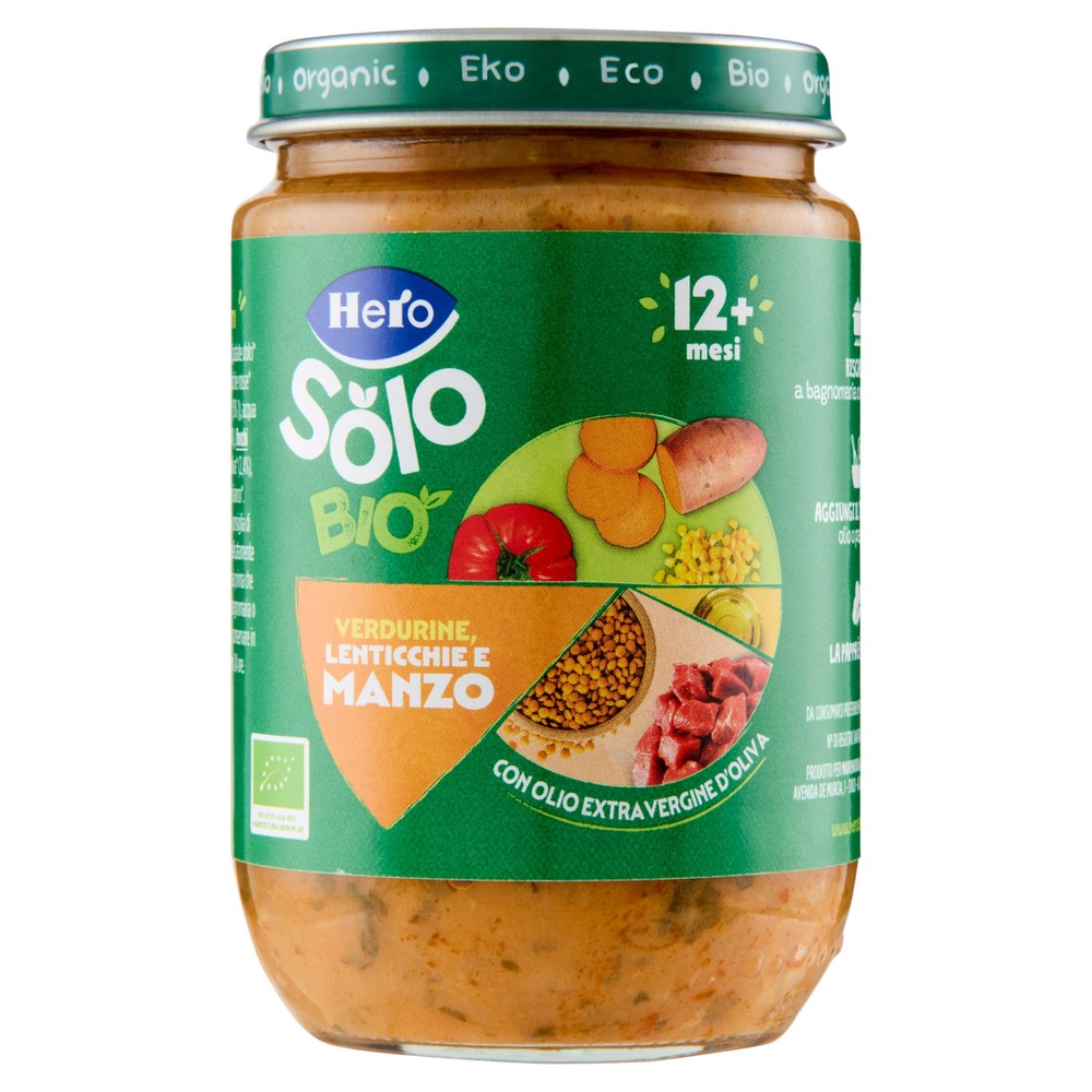 Omogeneizzato Verdurine Con Manzo Bio Hero Solo - Foto 1
