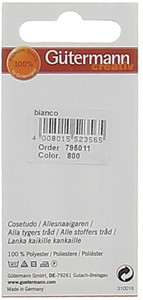 Filo Per Cucire Colore 800 Bianco Mt.100 Gutermann - Foto 2