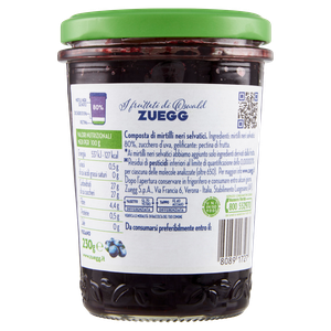 Composta Di Mirtilli Selvatici 100% Da Frutta Zero Residui Zuegg - Foto 3
