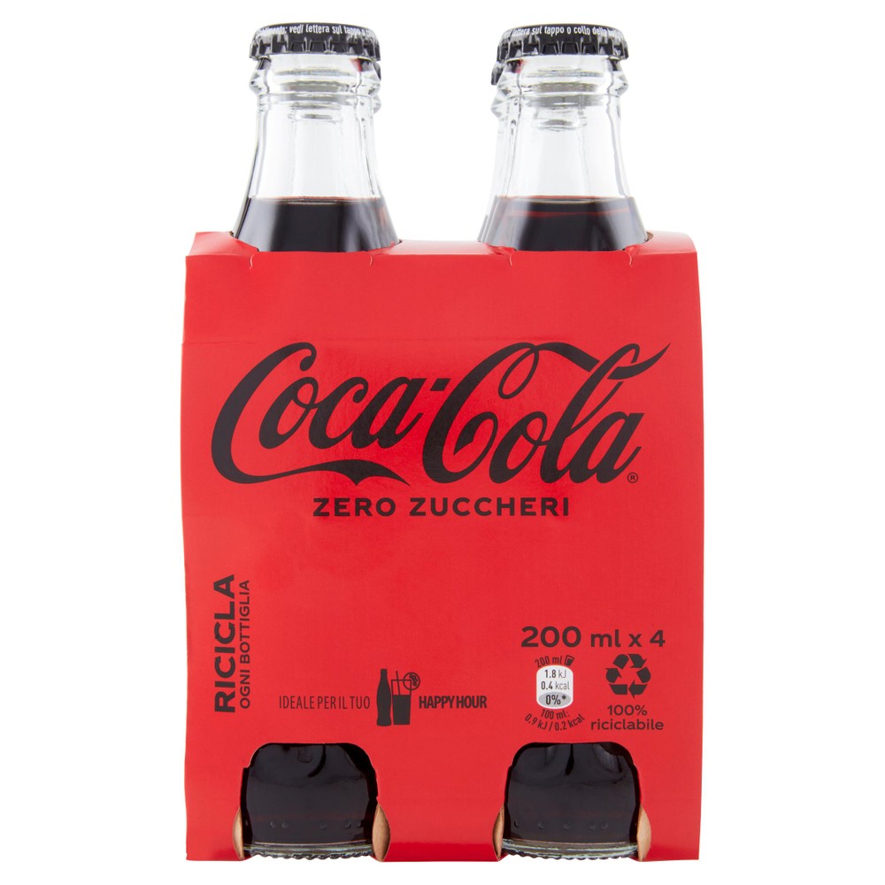 4 Coca Cola Zero Vetro - Foto 1