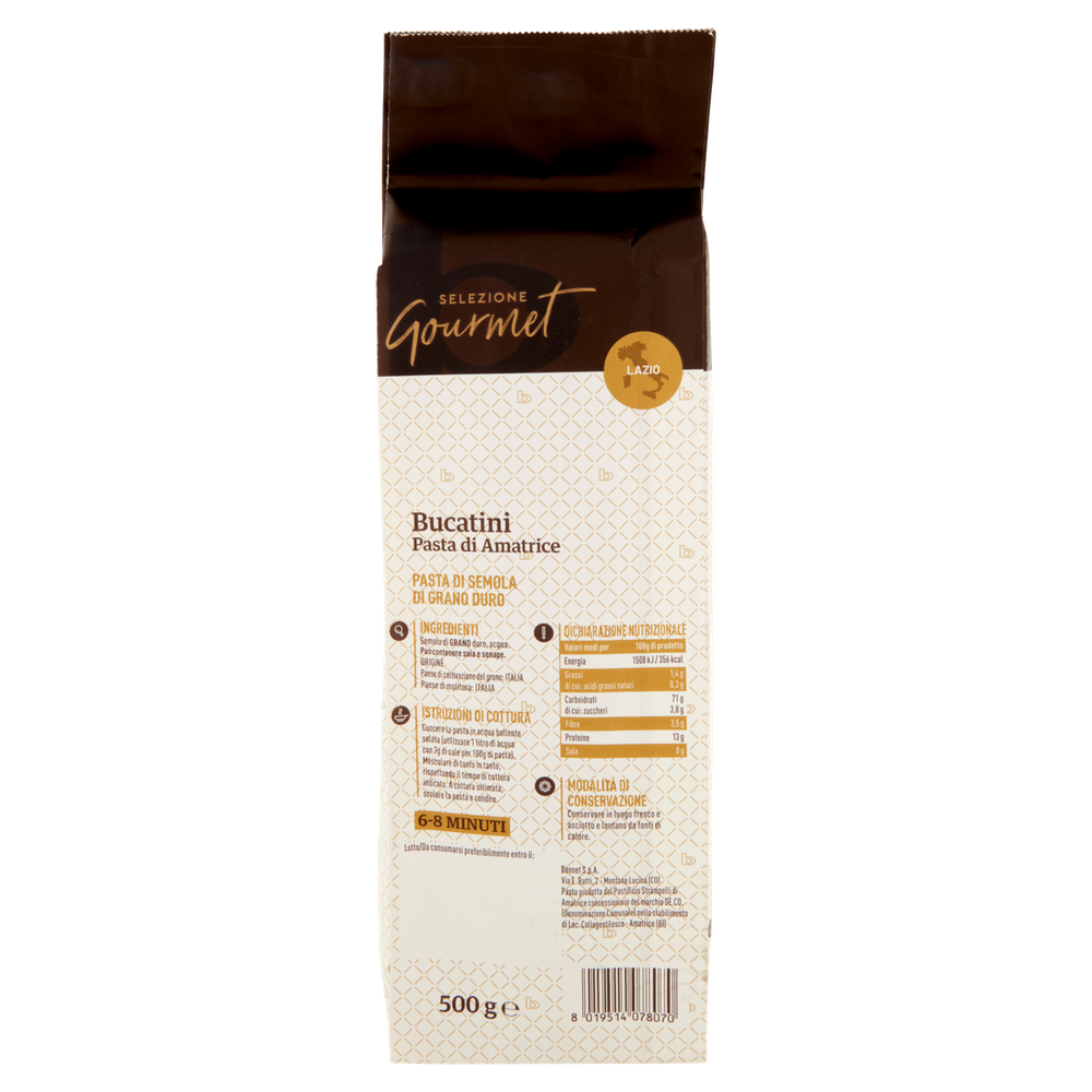 Pasta Bucatini Pasta Di Amatrice Selezione Gourmet Bennet - Foto 3