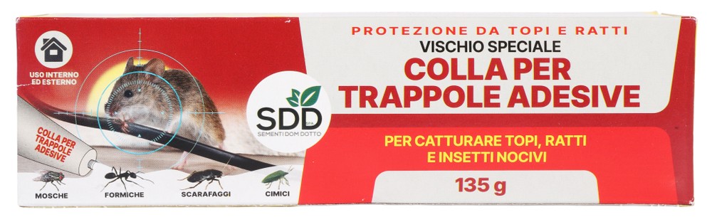 Colla Per Topi Tubetto 135gr Sdderati 2pz. - Foto 1