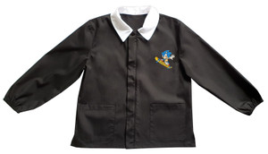 Casacca Scuola Bambino Con Cerniera 10 Anni Nero Ricamo Sonic - Foto 1