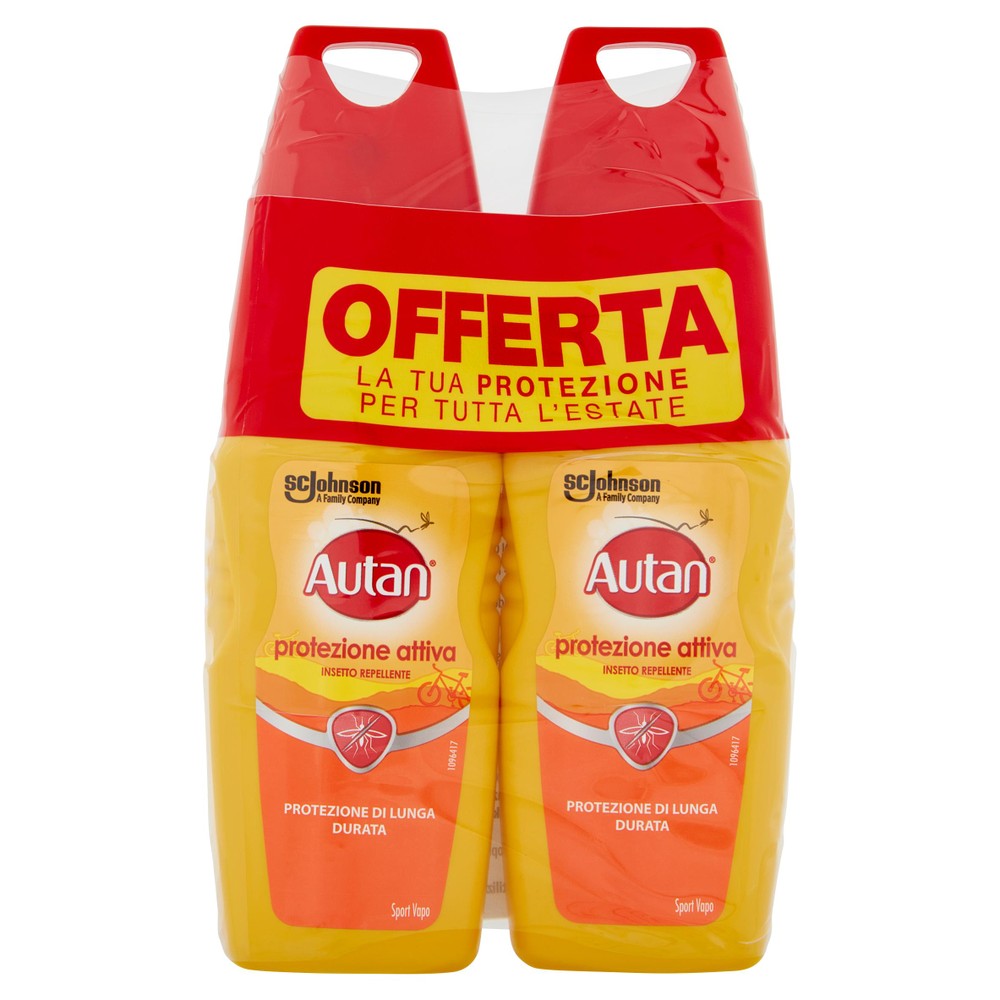 Autan Active Vapo Bipacco Insetto Repellente E Antizanzare 2x100ml - Foto 1
