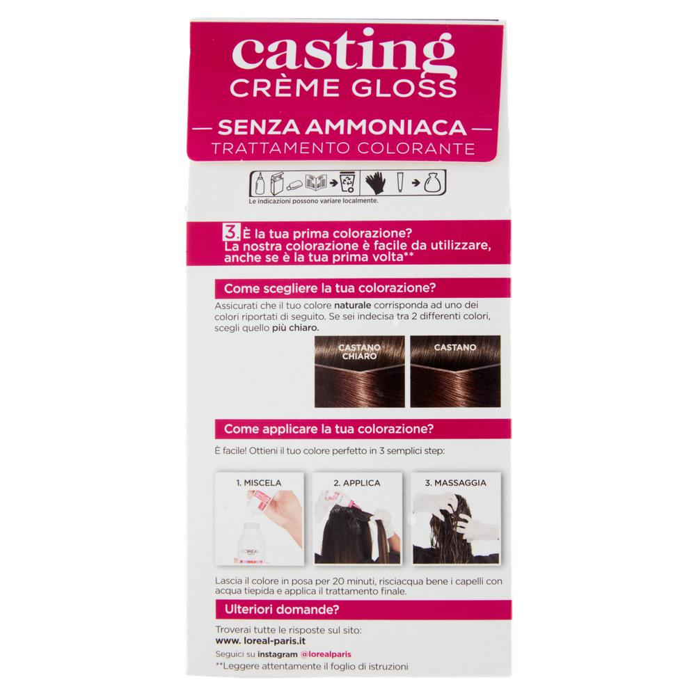 Colorazione Per Capelli 500 Castano Chiaro Casting - Foto 3