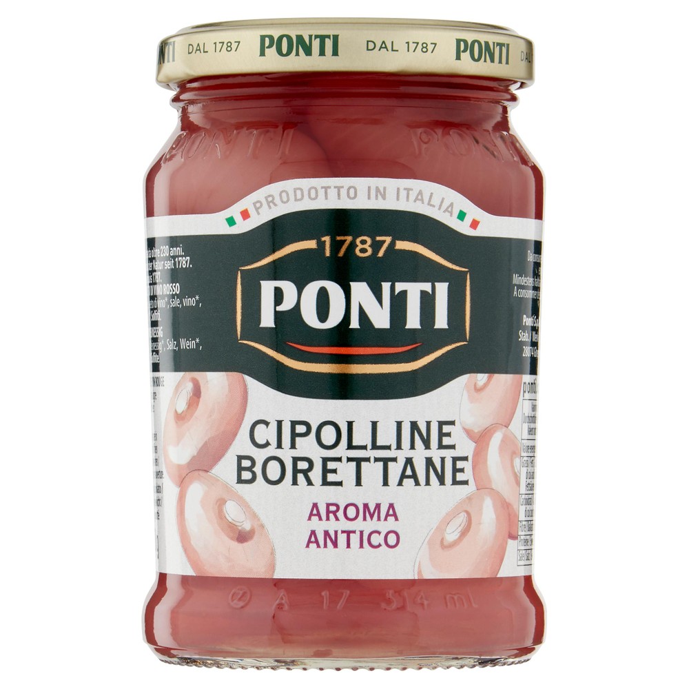 Cipolline Borettane Aroma Antico All'aceto Di Vino Rosso Ponti - Foto 1