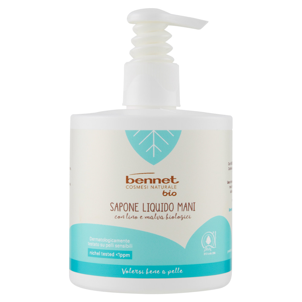 Sapone Liquido Con Lino E Malva Bennet Cosmesi Naturale Bio - Foto 1