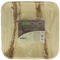Piatti Piani Quadrati Monouso In Foglia Di Palma Biochic Cm . 25 x 25 Piatti Piani Quadrati Monouso In Foglia Di Palma Biochic Cm . 25 x 25