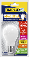 Lampadina Led Goccia Stripes Tutto Luce 60w E27 Luce Calda Implux Lampadina Led Goccia Stripes Tutto Luce 60w E27 Luce Calda Implux
