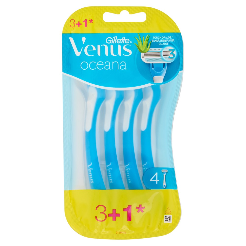 Rasoi Usa E Getta Da Donna Venus Oceana Gillette Venus, 4 Pezzi - Foto 1