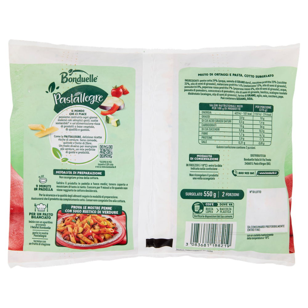 Penne Con Sugo Rustico Di Verdure Bonduelle Pastallegre - Foto 3