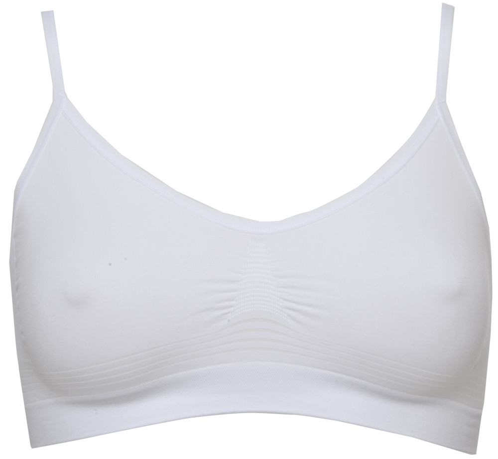Brassiere Microfibra Elasticizzata Senza Cuciture L/Xl Bianco Pompea - Foto 1