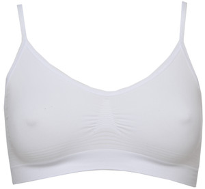 Brassiere Microfibra Elasticizzata Senza Cuciture L/Xl Bianco Pompea - Foto 1