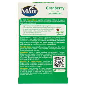 Matt Erboristeria Cranberry Benessere Delle Vie Urinarie - Foto 3