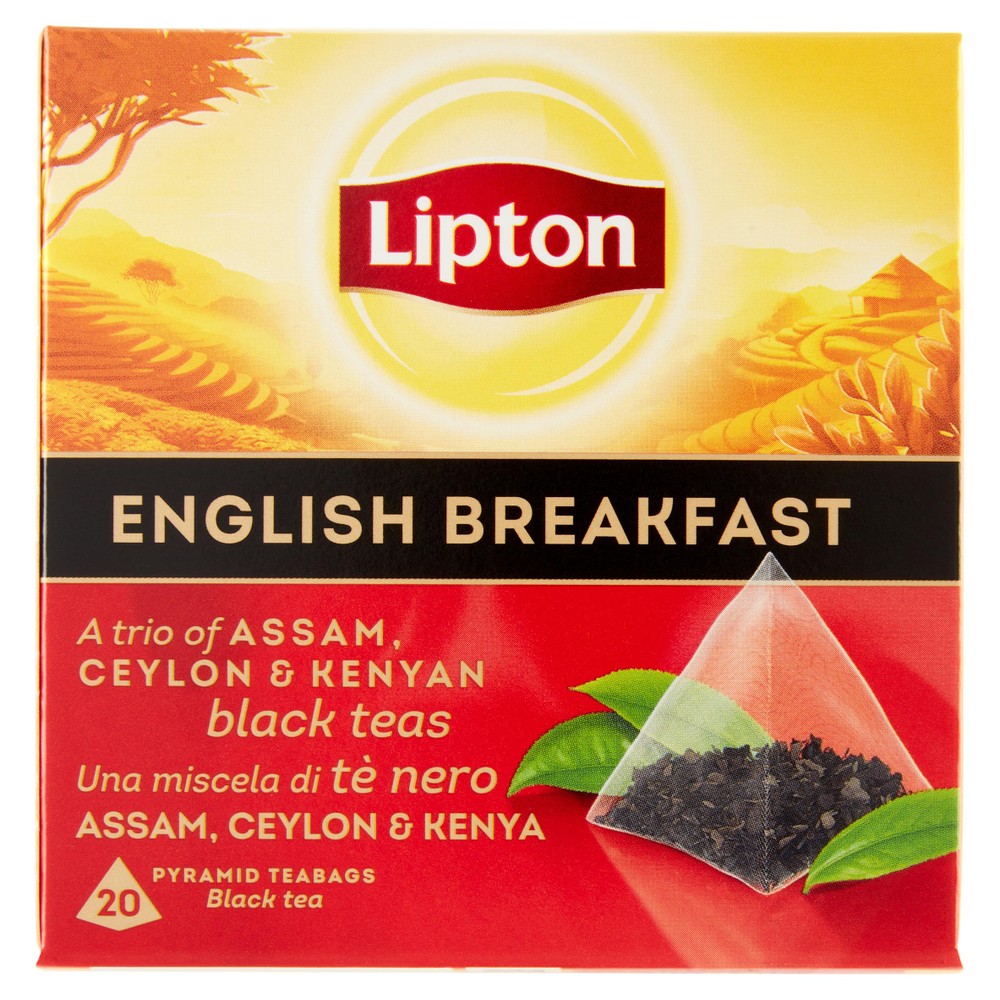 Tè Nero English Breakfast Pyramid Teabags 20x2,4g Lipton - Foto 1