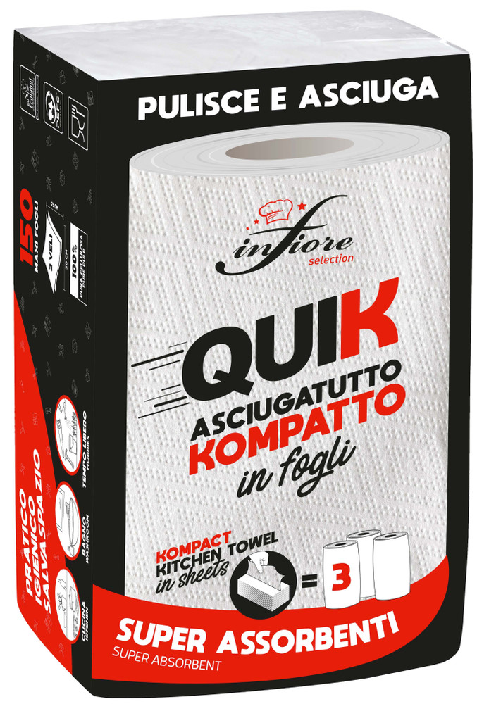 Asciugatutto 150 Fogli 2 Veli Quik Infiore - Foto 1