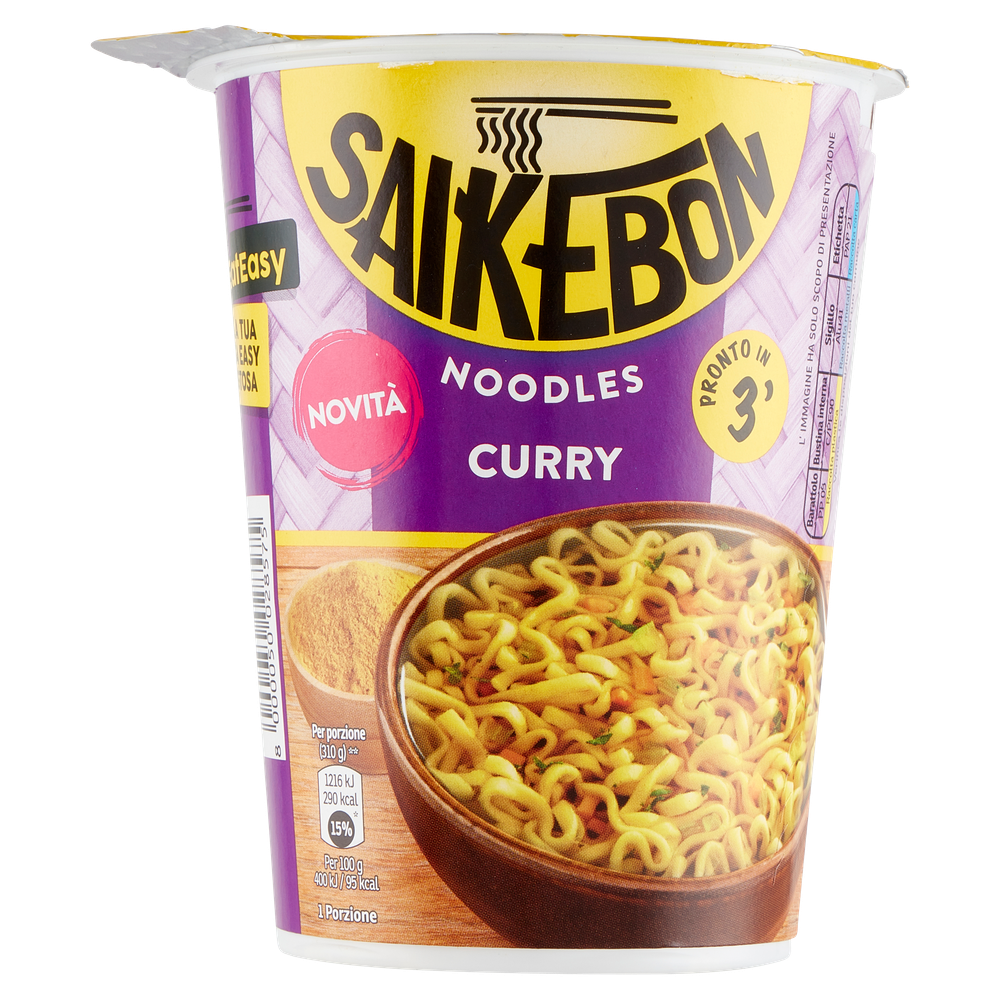 Noodles Istantanei Al Gusto Curry Saikebon - Foto 3