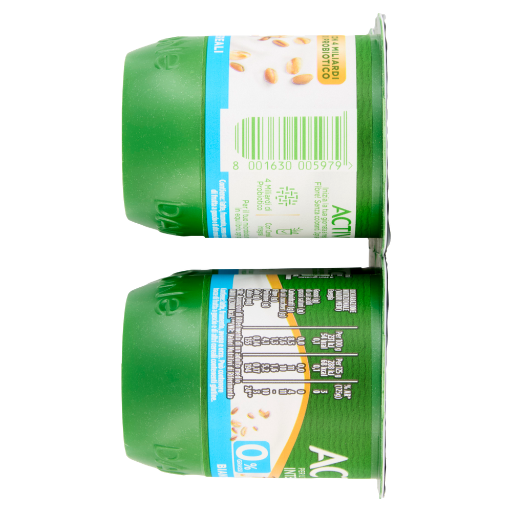 Yogurt 0% Grassi Bianco Cereali 4x125g Activia - Foto 2