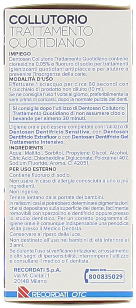 Collutorio Clorexidina 0,05% Dentosan