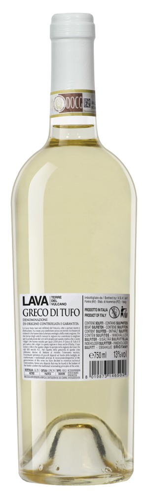 Vino Bianco Greco Di Tufo Docg Lava Terre Del Vulcano - Foto 2