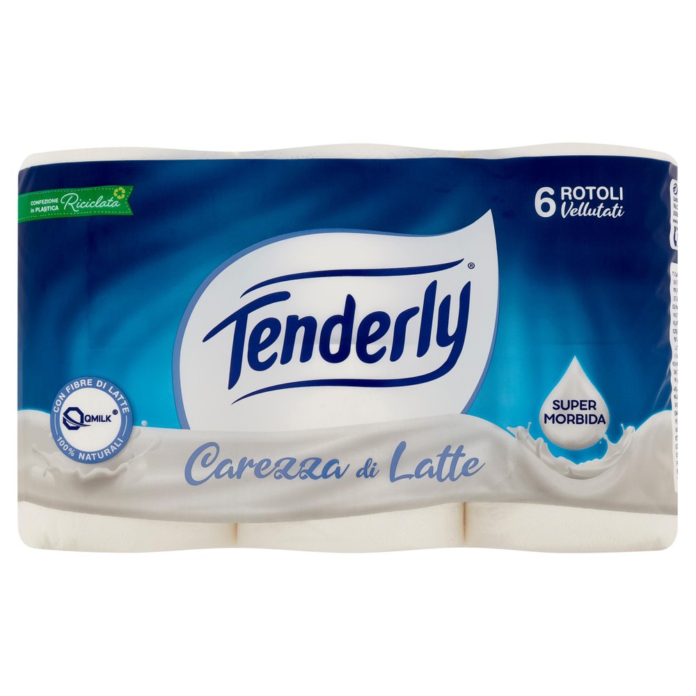 Carta Igienica Carezza Di Latte Tenderly,Conf. Da 6 Rotoli