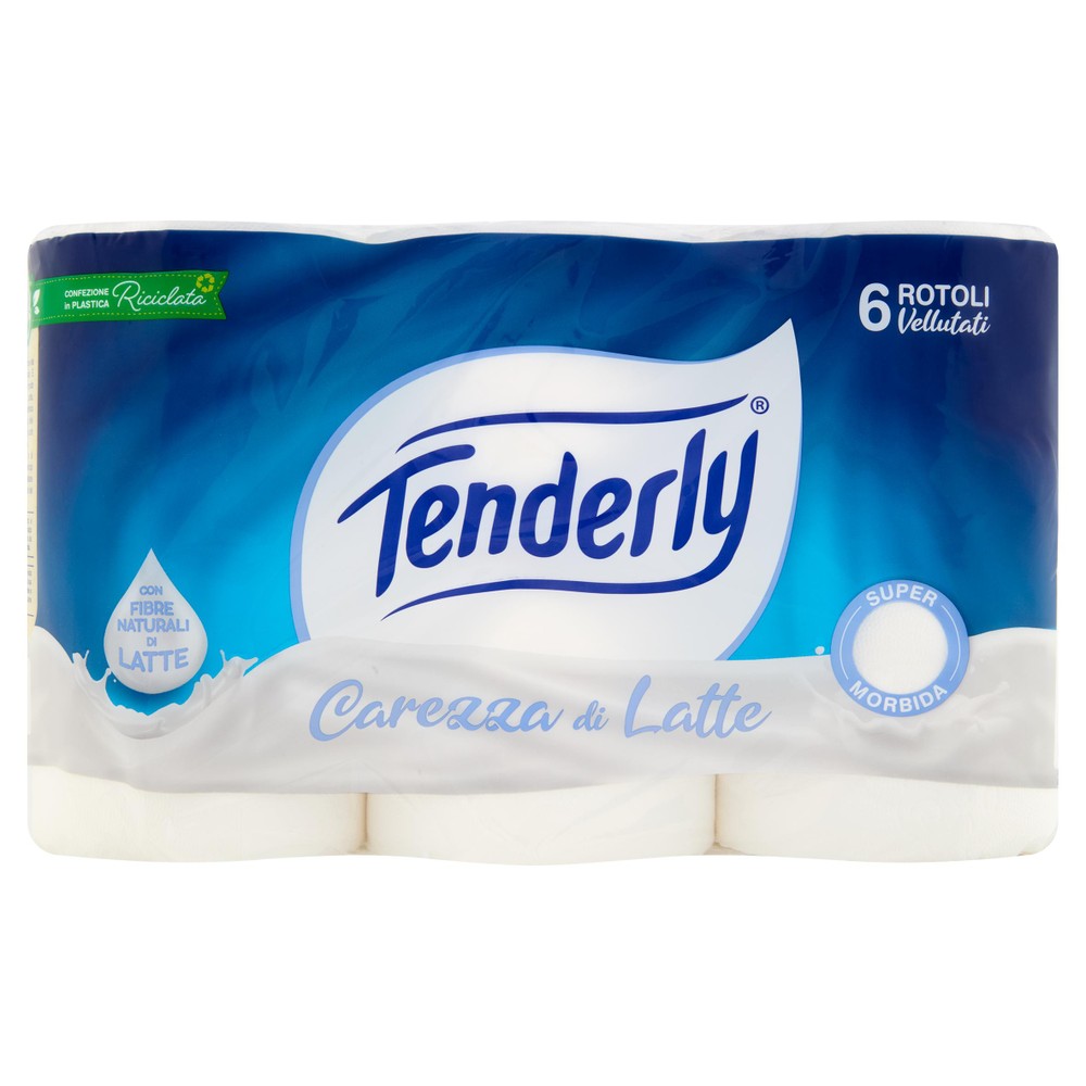6 Rotoli Carta Igienica Carezza Di Latte Tenderly - Foto 1