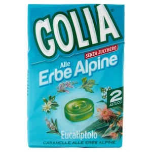 Caramelle Dure Erbe Alpine Eucaliptolo Senza Zucchero 2x49gr Golia - Foto 1