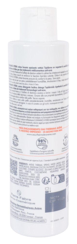 Avene Cleanance Hydra Crema Detergente Lenitiva - Foto 3