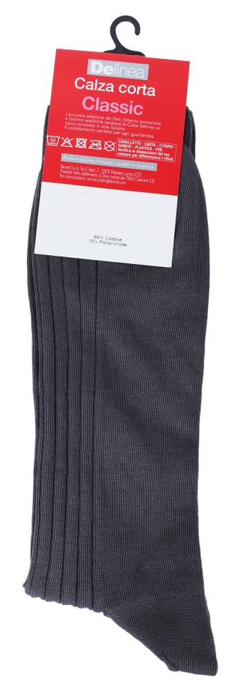 Calze Corte Uomo 44/46 Grigio Costa 8:2 Delinea - Foto 2