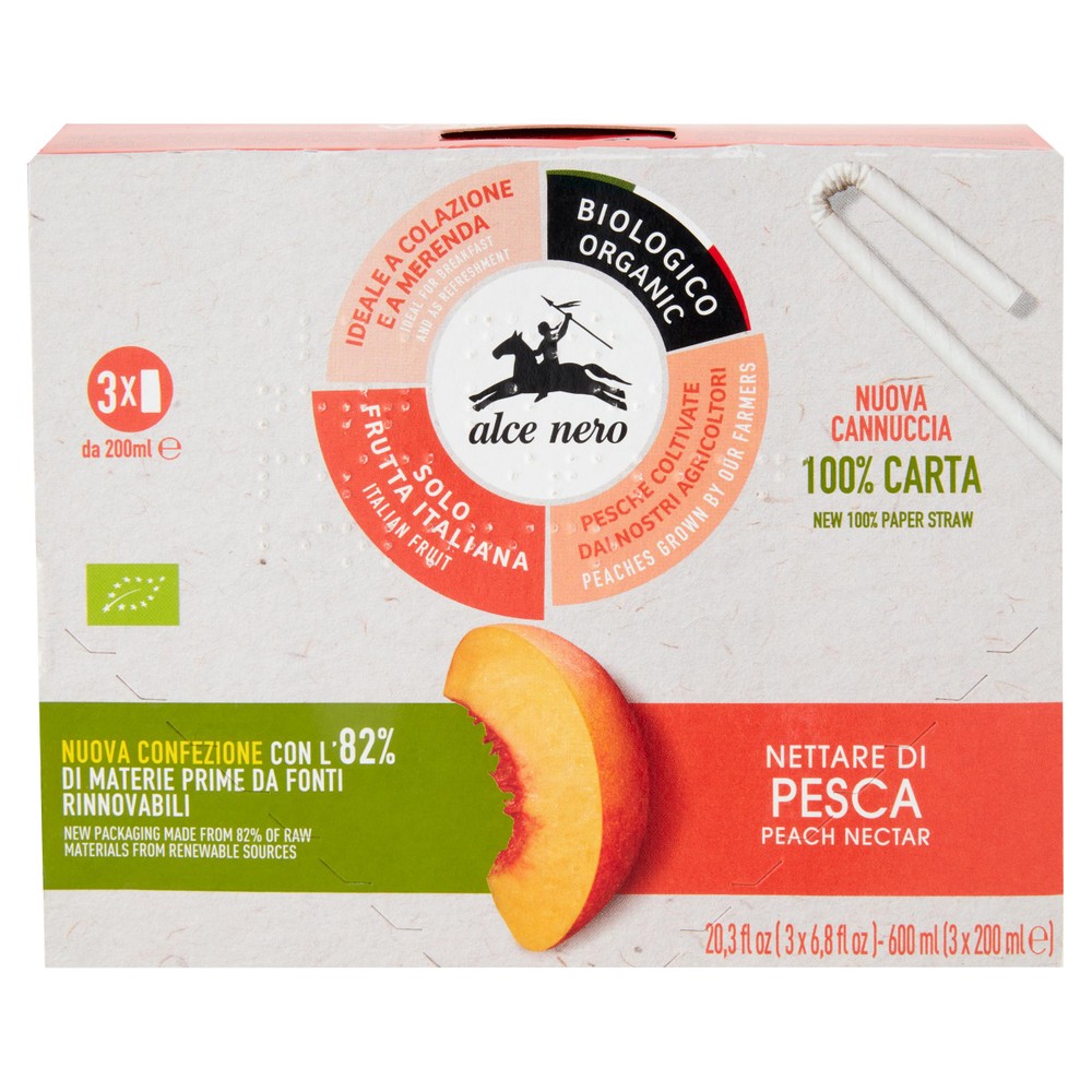Nettare Pesca Alce Nero 3 Da Ml.200 Cad.
