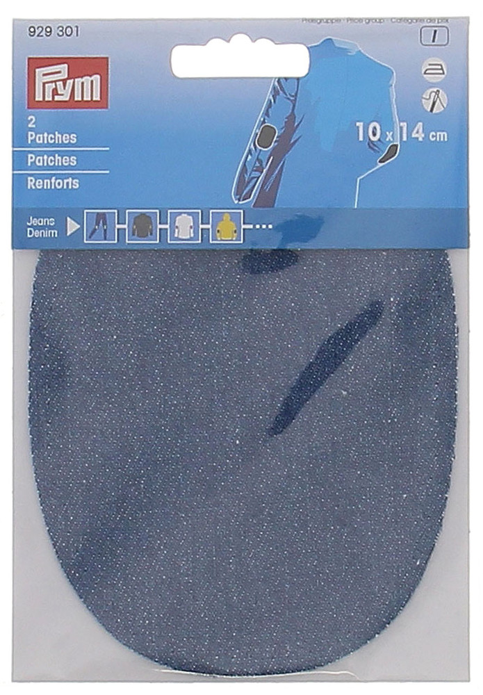 Toppe In Jeans Termoadesive Blu Scuro Cm.10x14 Prym - Foto 1