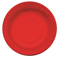 Piatti Usa & getta In Cartoncino Rosso Bibo Cm . 19 Conf . da 20 Piatti Usa & getta In Cartoncino Rosso Bibo Cm . 19 Conf . da 20