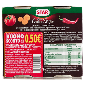 Gran Ragu' Piccante 2x180g Star - Foto 3