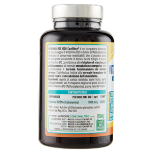 Equilibra Vitamina B12 1000 180 Compresse Masticabili 72 G - Foto 2
