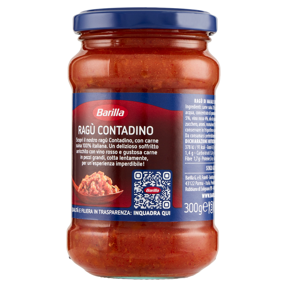 Ragu' Contadino Con Vino Rosso Senza Glutine Barilla - Foto 3