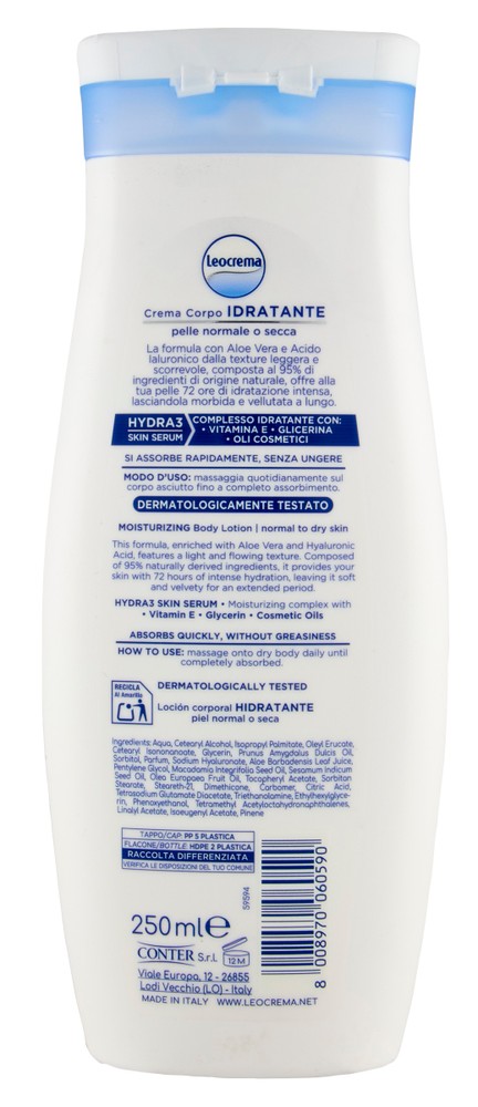 Crema Corpo Fluida Idratante Leocrema - Foto 3