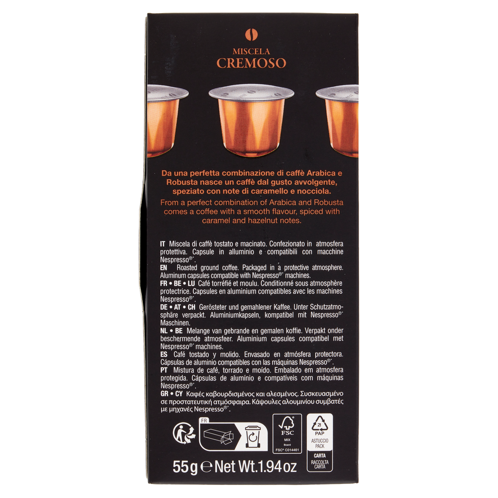 Caffè Miscela Cremoso Capsule Compatibili Nespresso 10pz Pellini - Foto 3