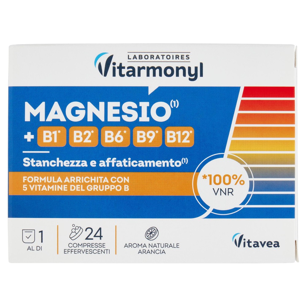 Magnesio+vitamine B1,B2,B6 Vitarmonyl 24 Compresse - Foto 1