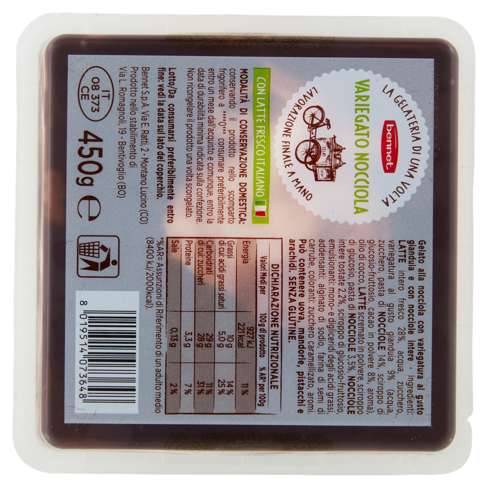Vaschetta Gelato Nocciola Bennet - Foto 3