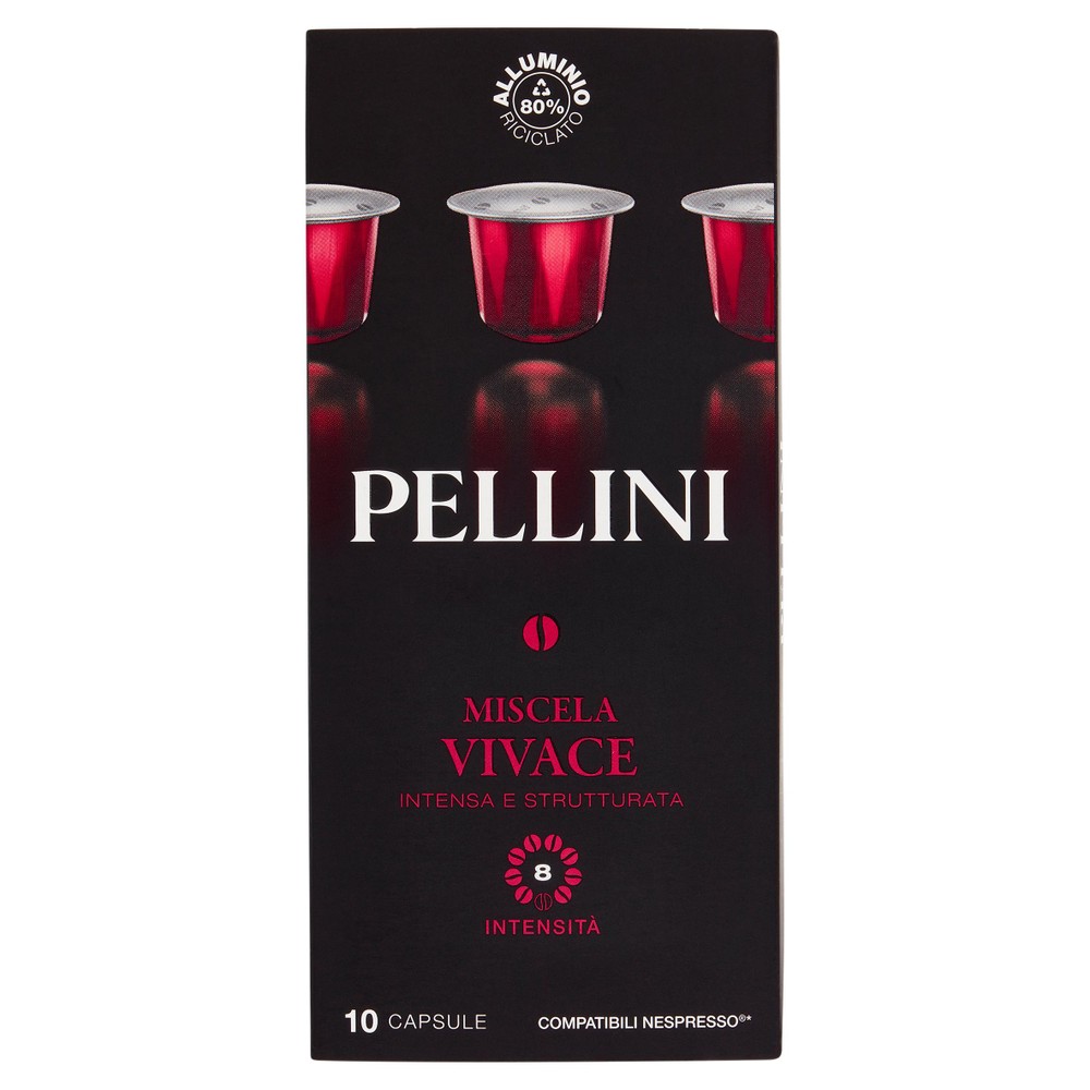 Caffè Miscela Vivace Capsule Compatibili Nespresso 10pz Pellini - Foto 1