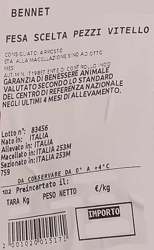 Coscia A Pezzi Vitello Filiera Valore Bennet - Foto 3