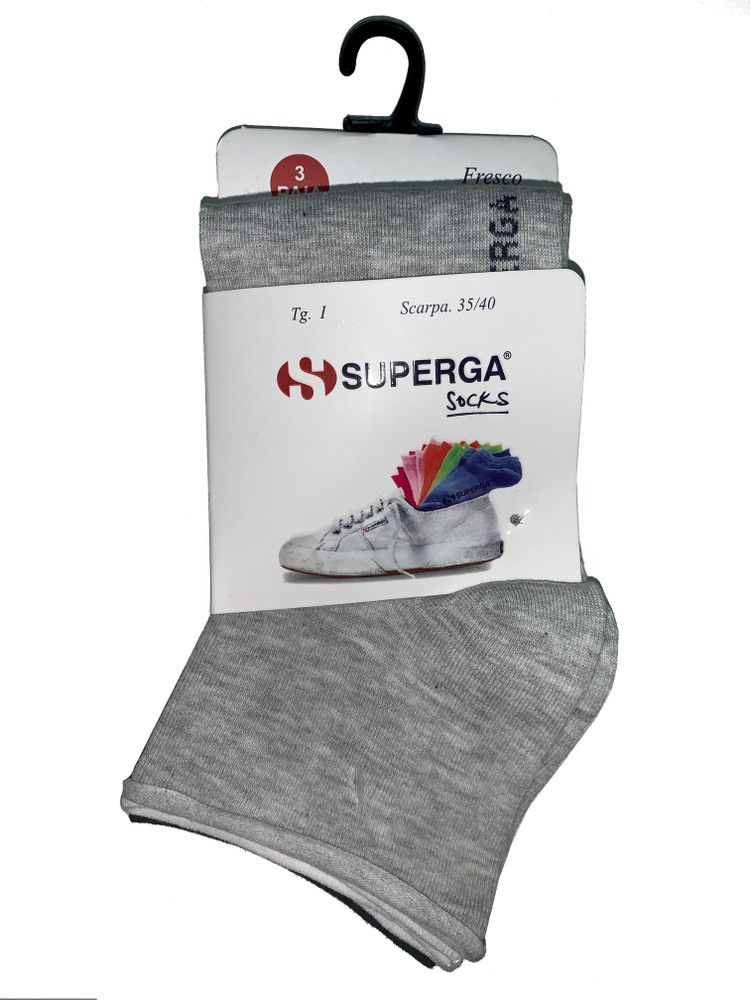 Calze Donna Tg Unica Nero/Bianco/Grigio Conf Da 3 Superga - Foto 1