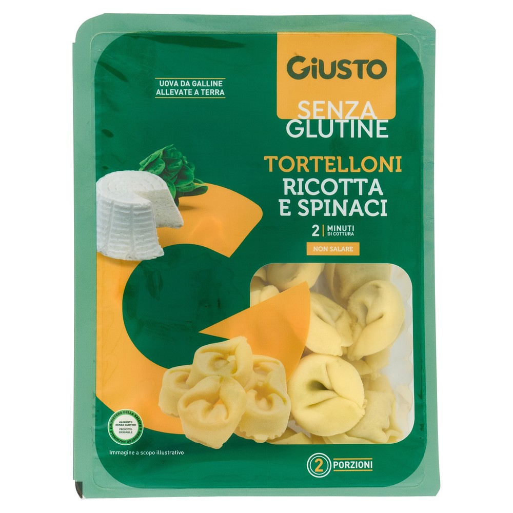 Tortelloni Ricotta E Spinaci Senza Glutine Giusto - Foto 1