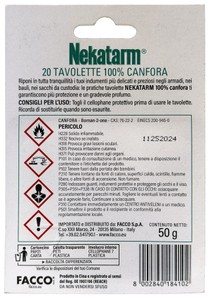 20 Tavolette 100% Canfora Nekatarm - Foto 2