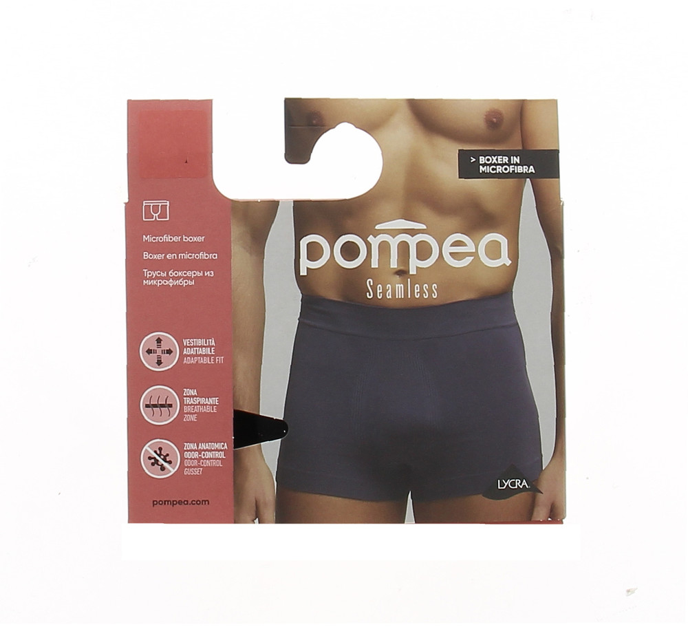 Boxer Uomo Seamless S/M Blu Pompea